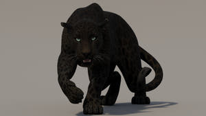 Animated Black Panther 3D Model for Download Thumbnail