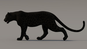 Black Panther 3D Model with Animations Thumbnail