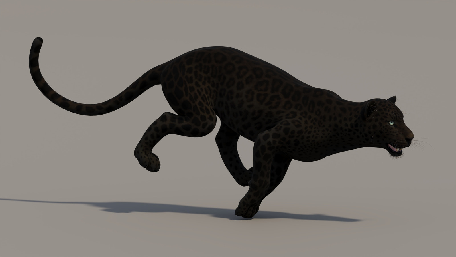 Running Black Panther 3D Model for your Project