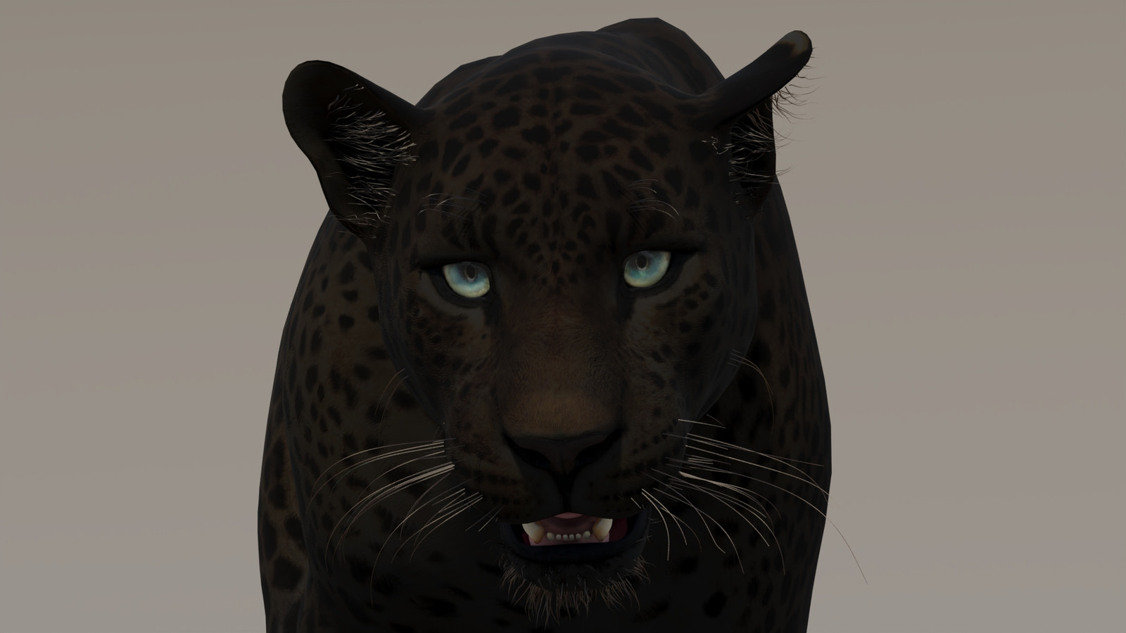 Black panther with green eyes for Download