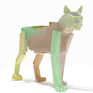Animated Bobcat 3D Model with Fur — Rigged and VFX‑Ready - Rig Thumbnail