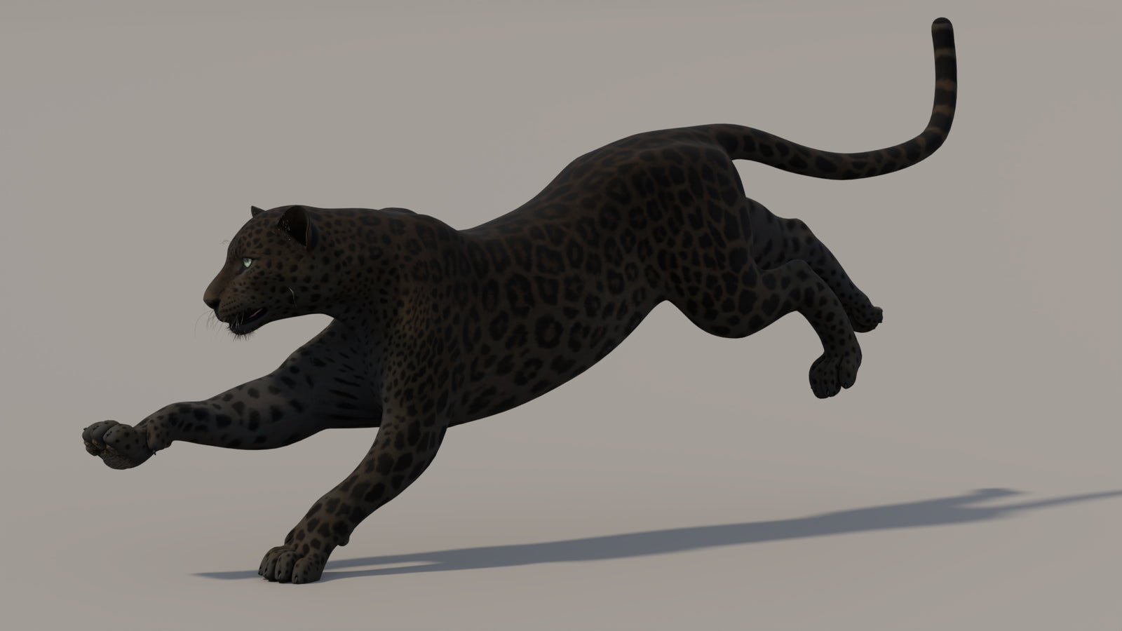 Animated Black Panther 3D Model 360° view 5 frame 2