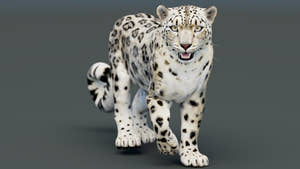 Animated Snow Leopard 3D Model - Game-Ready Thumbnail