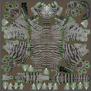 Animated White Tiger 3D Model Thumbnail