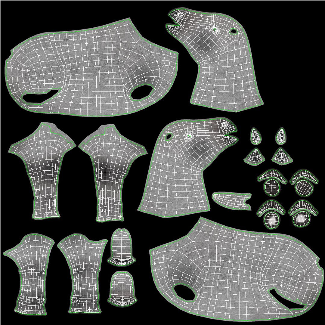 Animated White Horse 3D Model