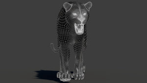 Big Cat 3D Model Rigged Animated Fur Bundle Thumbnail