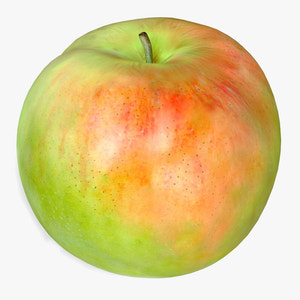 Apple Fruit 3D Model Thumbnail