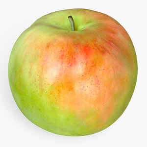 Apple Fruit 3D Model Thumbnail