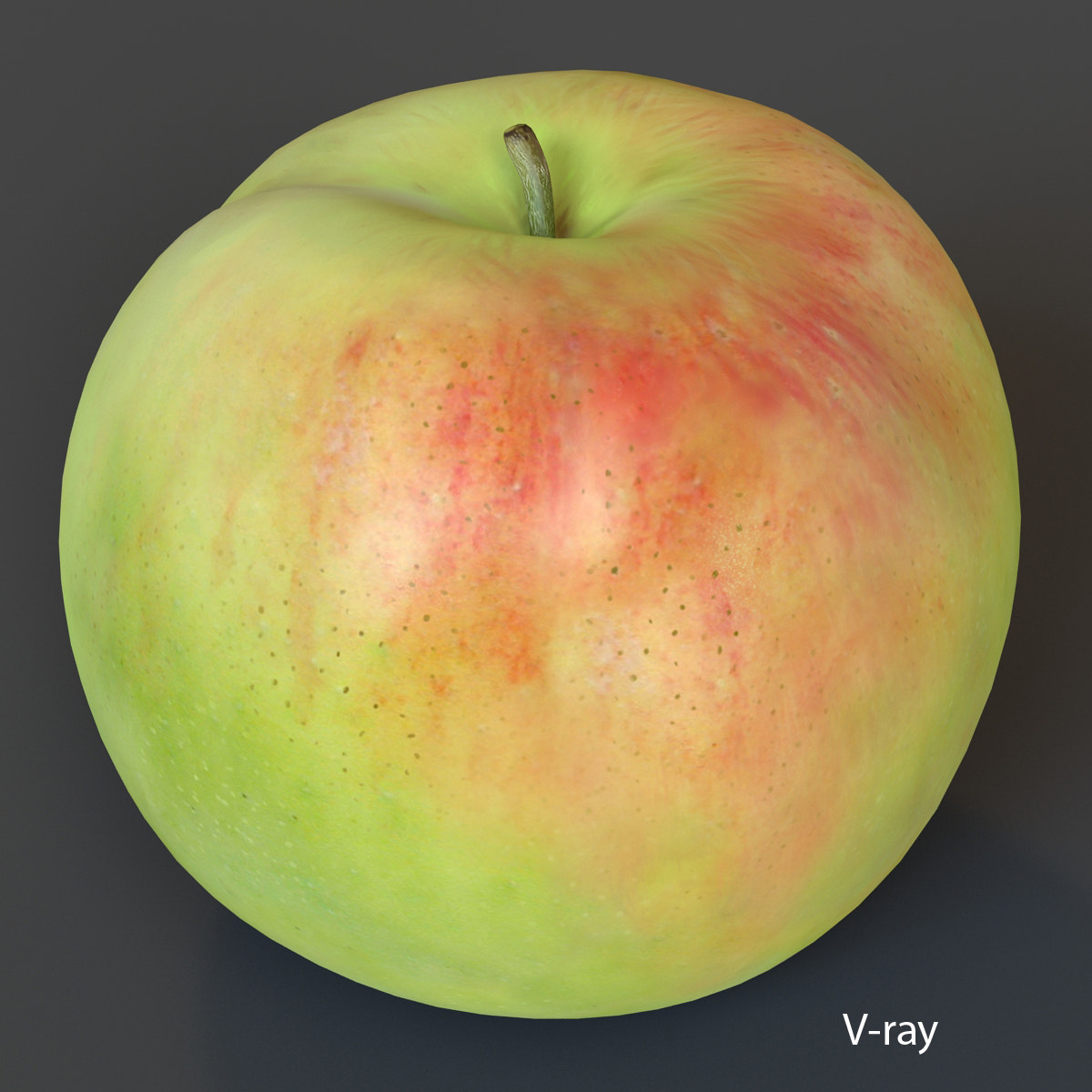 Apple Fruit 3D Model