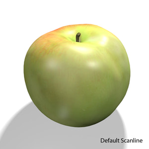 Realistic Apple 3D Model for Download Thumbnail