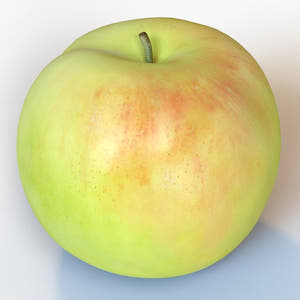 Realistic Apple 3D Model for Download Thumbnail