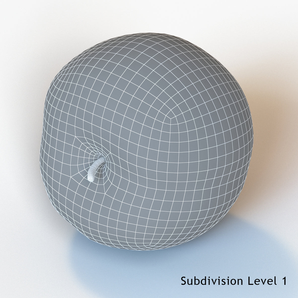 Apple Fruit 3D Model