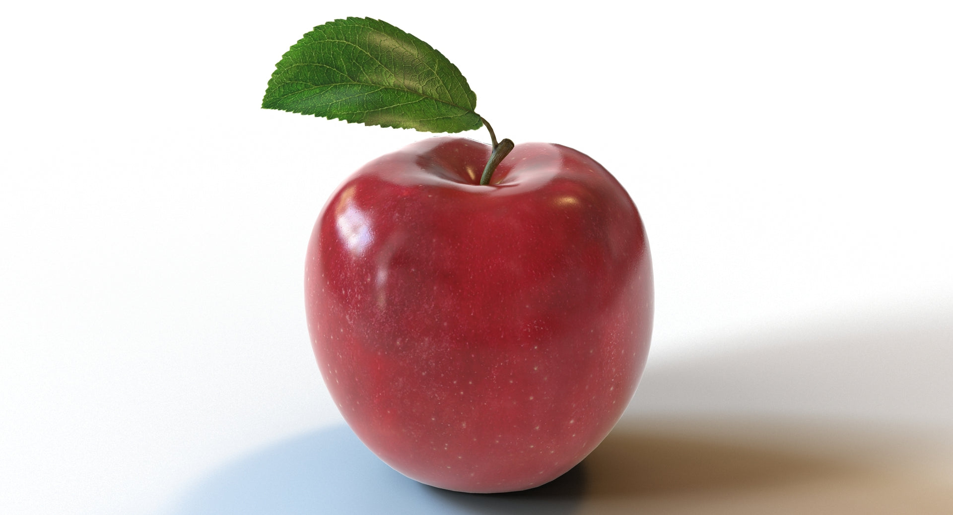 Red Apple Fruit 3D Model for Download