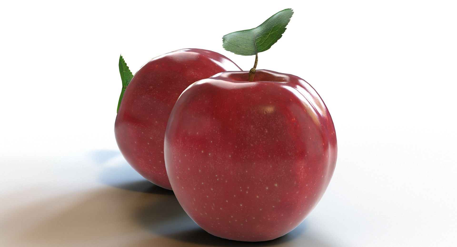 Red Apple Fruit 3D Models