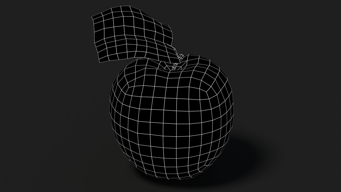 Red Apple 3D Model