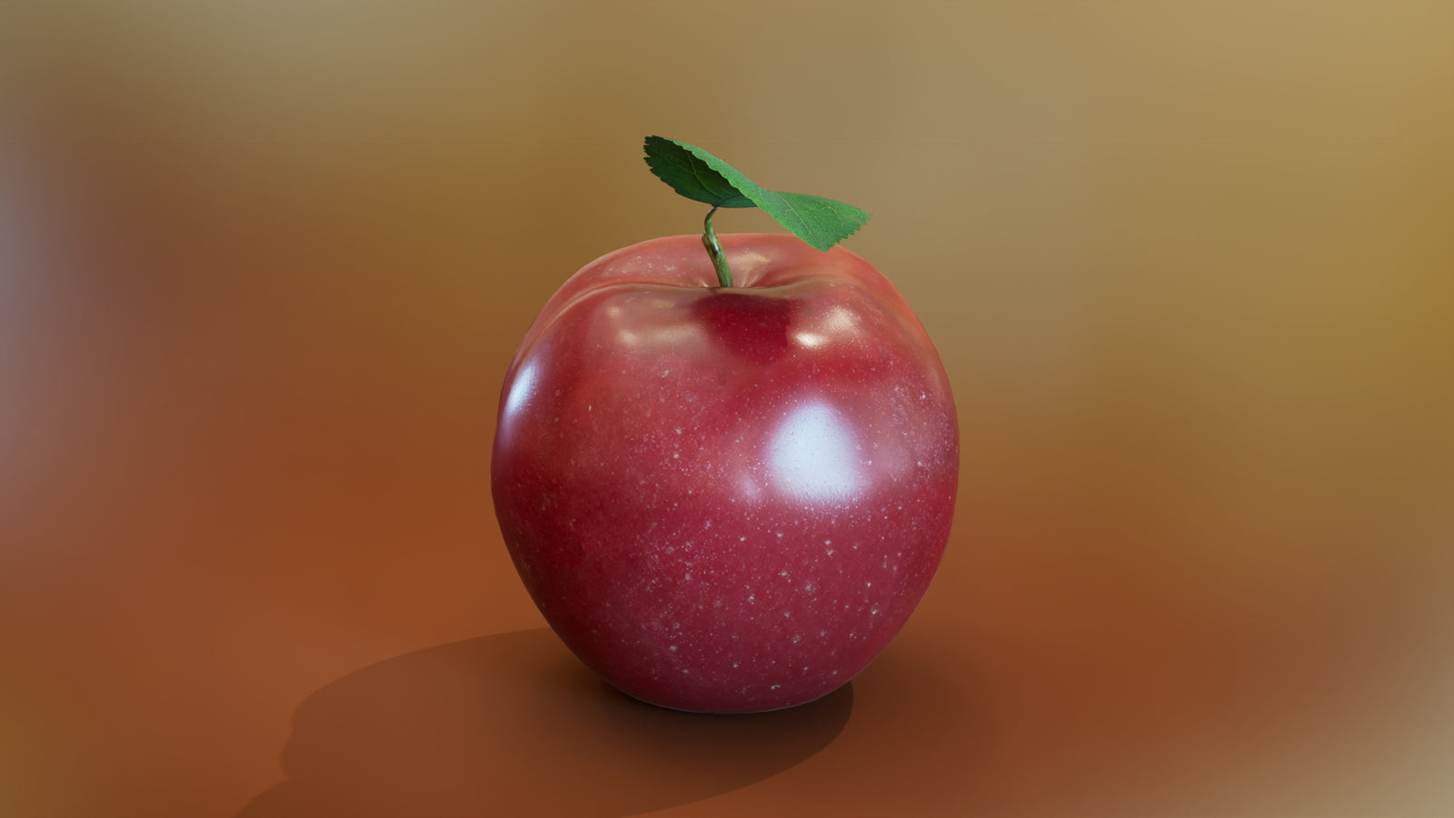 Red Apple 3D Model 360° view 2 frame 9
