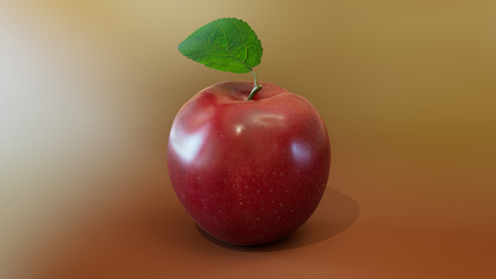 Red Apple 3D Model 360° view 2 frame 30