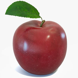 Red Apple 3D Model for Download Thumbnail