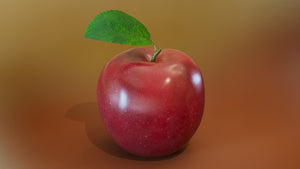 Red Apple 3D Model for Download Thumbnail