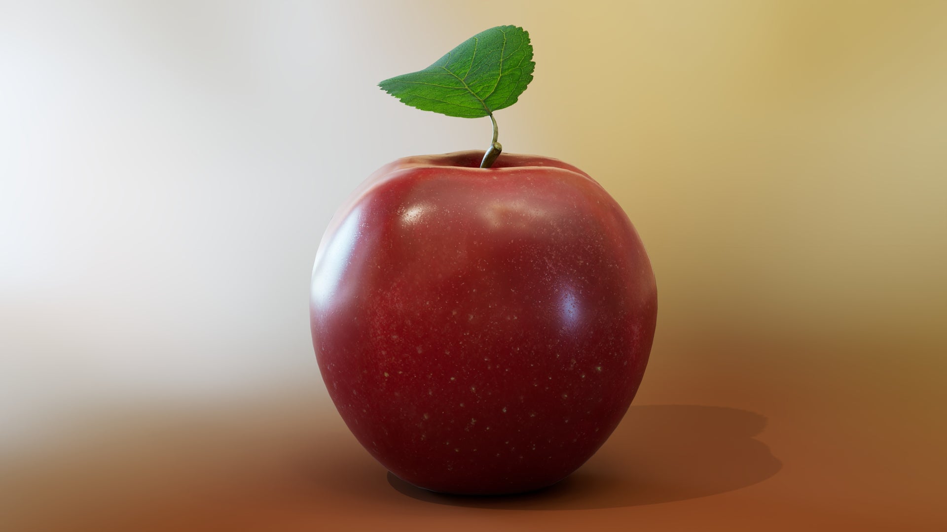 Red Apple 3D Model for Download