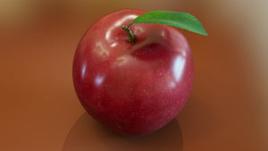 Red Apple 3D Model for Download Thumbnail