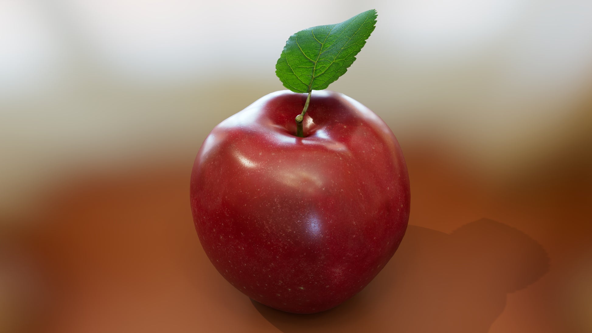 Red Apple 3D Model for Download