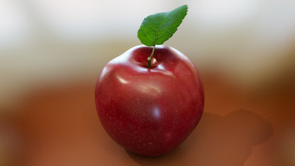 Red Apple 3D Model for Download