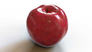 Red Apple 3D Model for Download Thumbnail