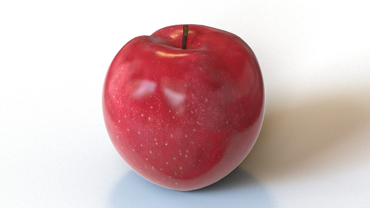 Red Apple 3D Model for Download