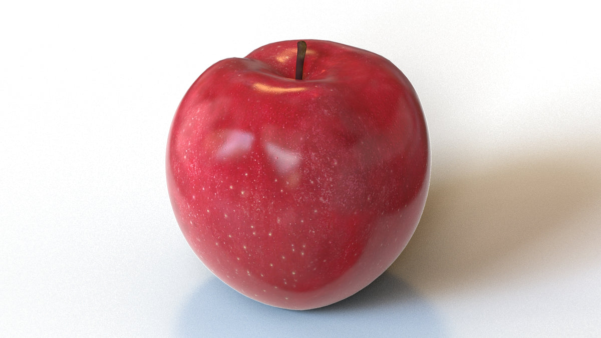 Red Apple 3D Model for Download