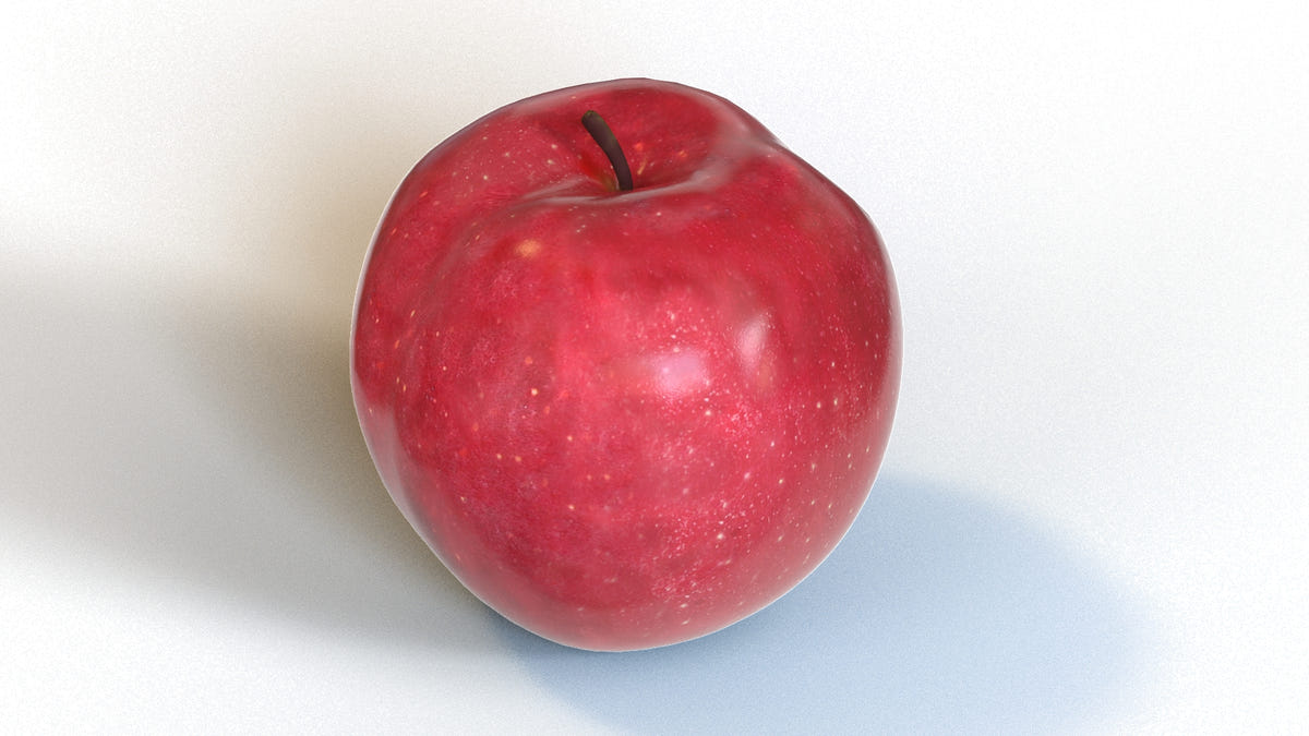 Red Apple 3D Model for Download