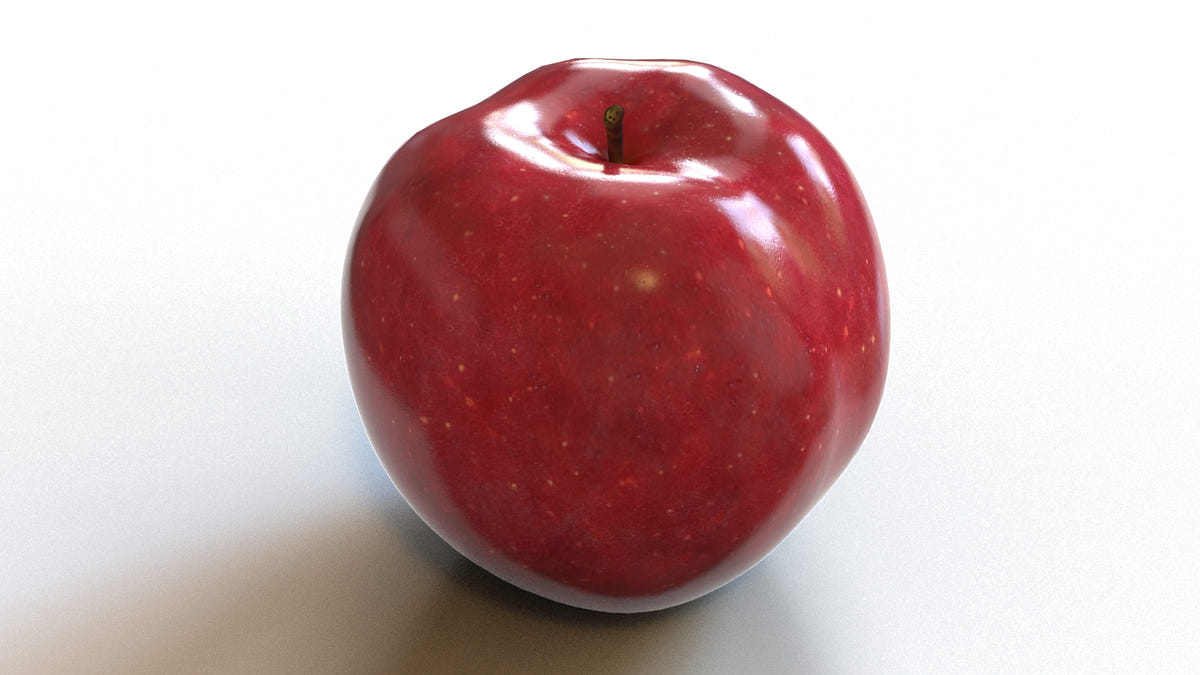 Red Apple 3D Model for Download