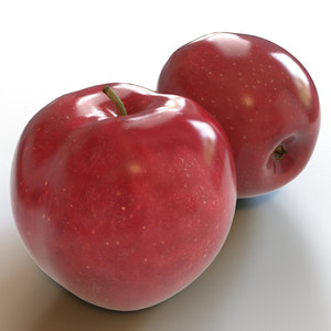 Red Apple 3D Model for Download Thumbnail