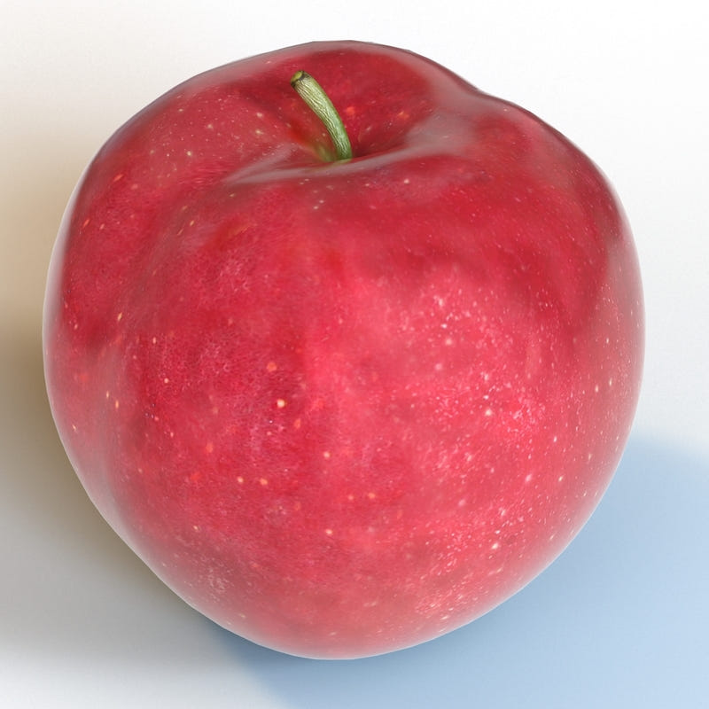 Red Apple 3D Model for Download