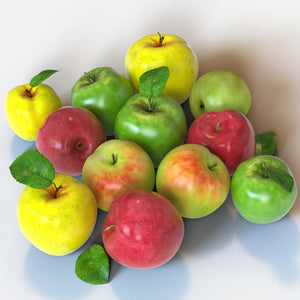 Apples Fruit 3D Models Thumbnail