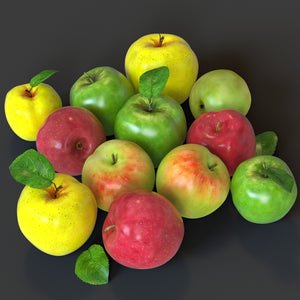 Apples Fruit 3D Models Thumbnail