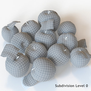 Apples Fruit 3D Models Thumbnail