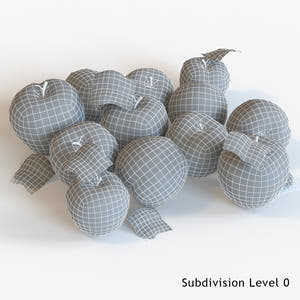 Apples Fruit 3D Models Thumbnail