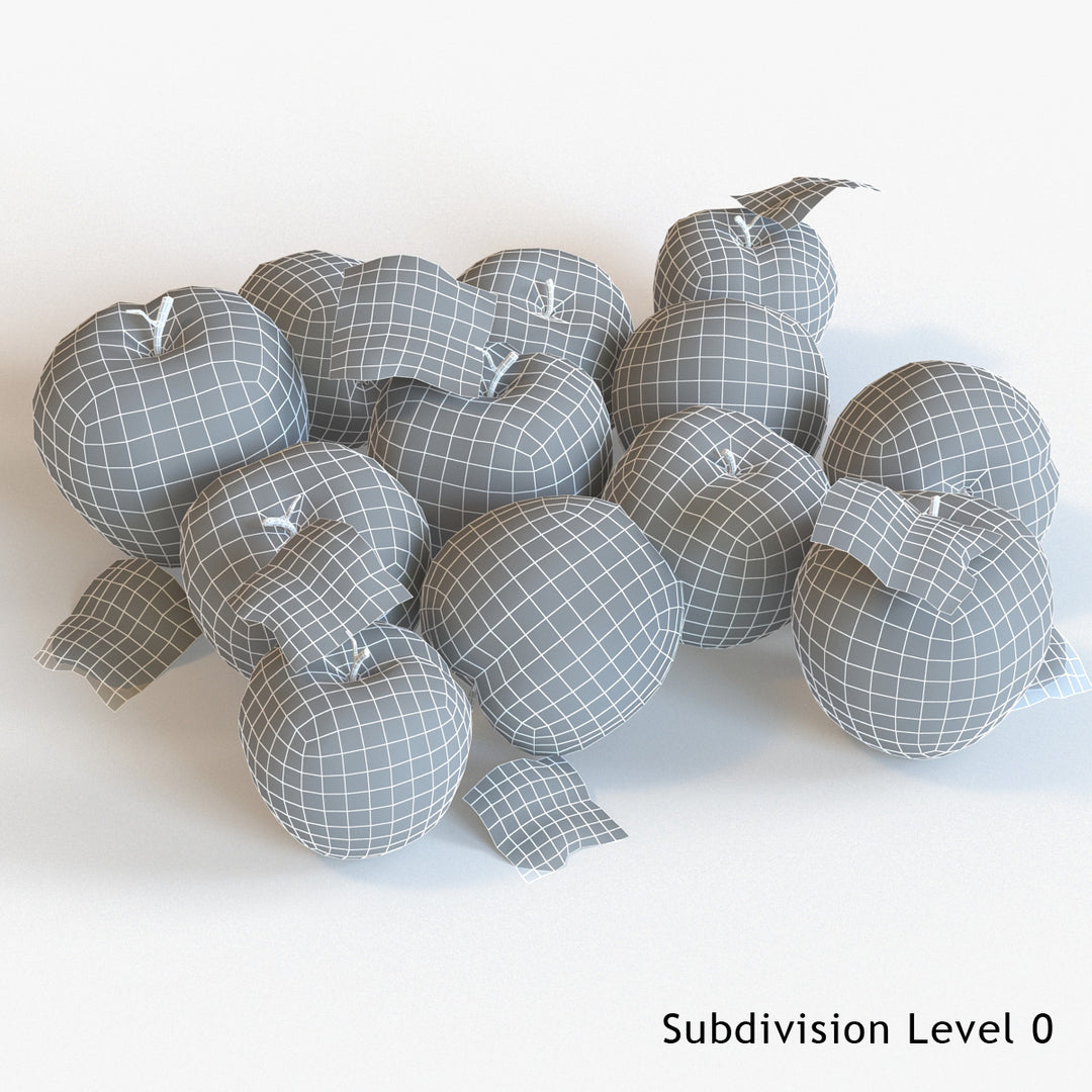 Apples Fruit 3D Models