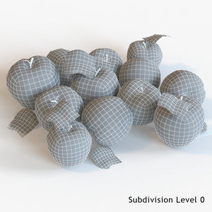 Apples Fruit 3D Models Thumbnail