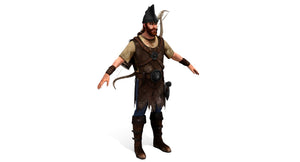 Realistic Archer 3D Model for Download Thumbnail