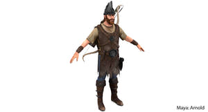 Realistic Archer 3D Model: Maya Arnold Renderer Thumbnail
