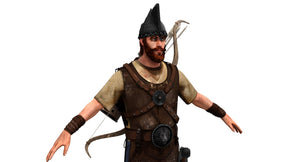 Realistic Archer 3D Model for Download Thumbnail