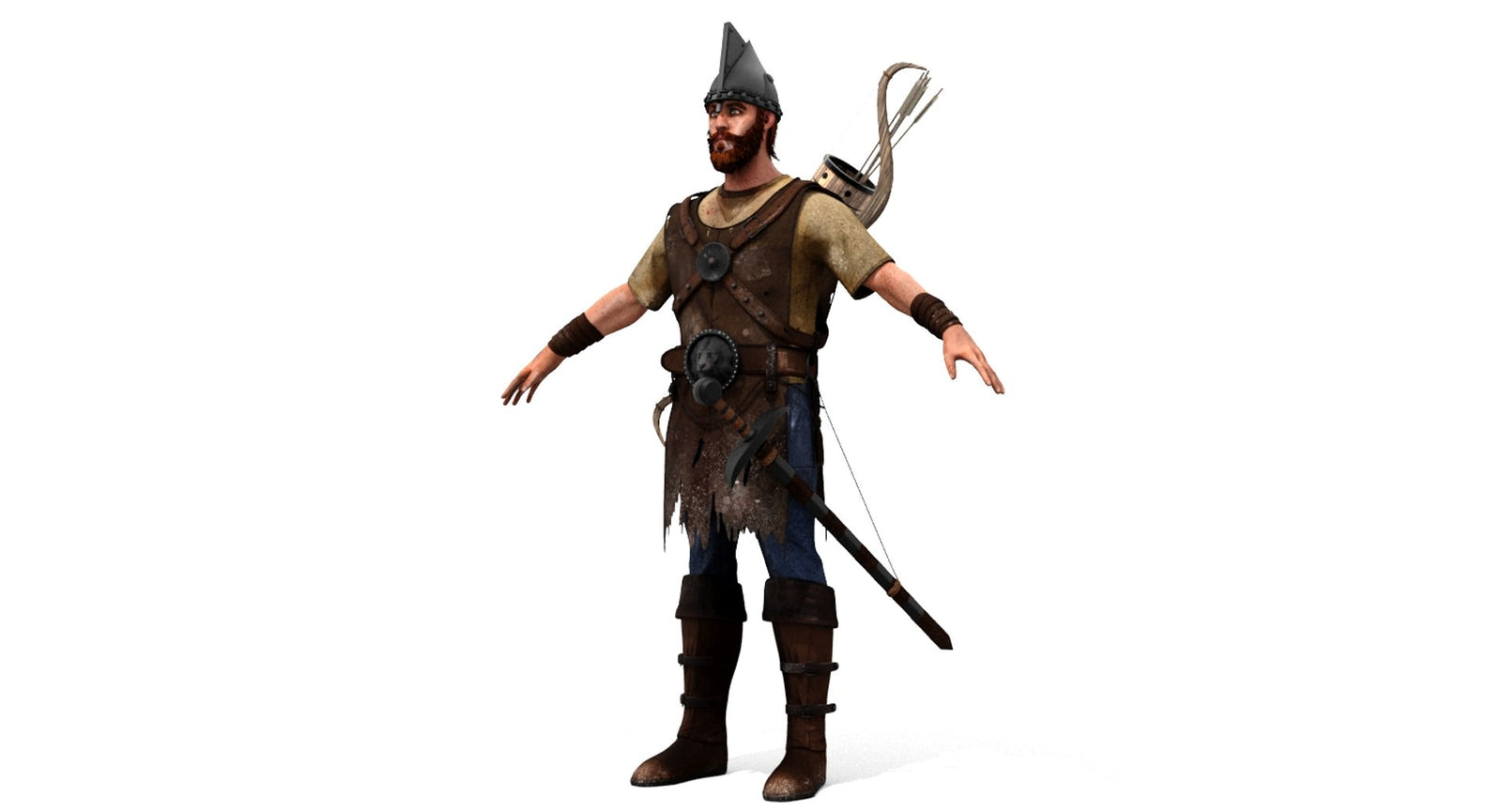 Game-Ready Archer 3D Model