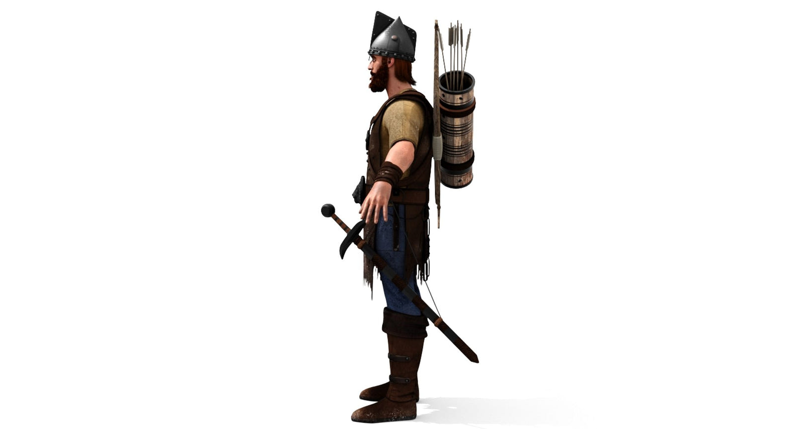 Game-Ready Archer 3D Model