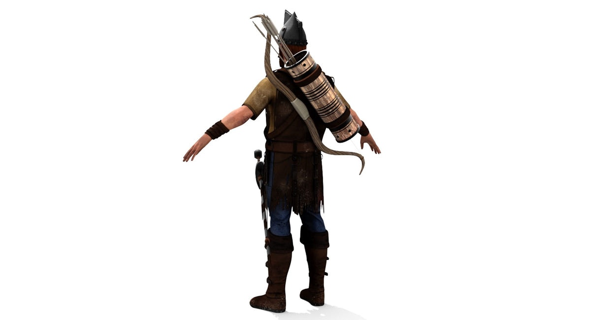 Game-Ready Archer 3D Model