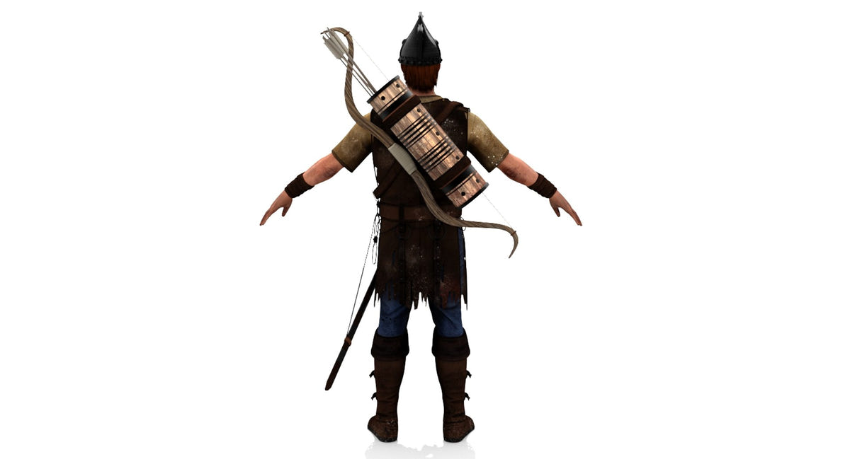 Game-Ready Archer 3D Model
