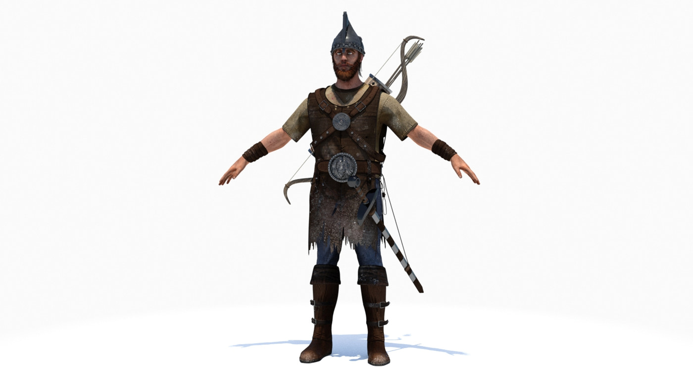 Archer 3D Model - 360 Degree View