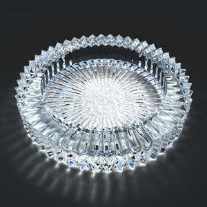 Glass Ashtray 3D Model Thumbnail