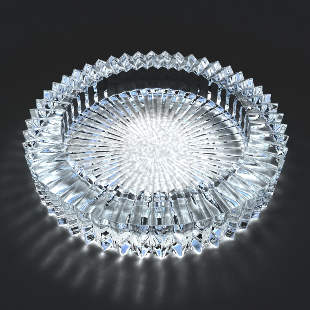 Glass Ashtray 3D Model